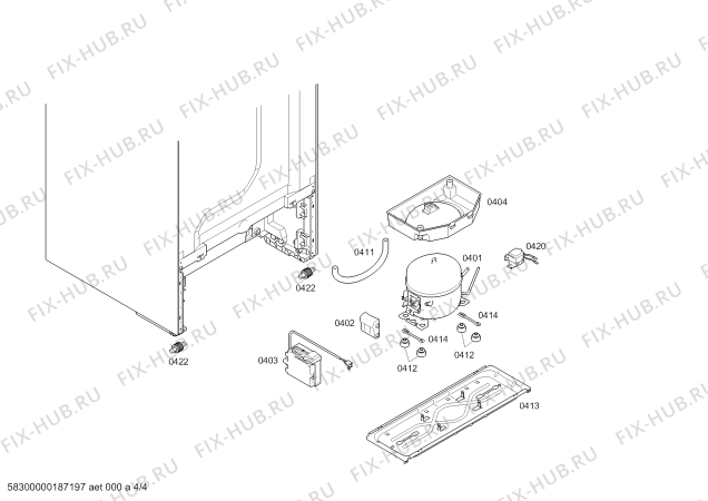 Схема №3 KG36NXI43 с изображением Дверь для холодильной камеры Siemens 00713577