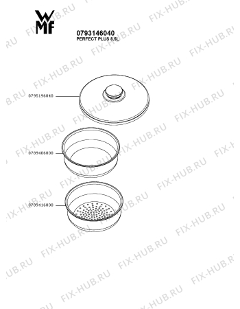 Схема №2 0793136040 с изображением Сотейника Seb SS-0895636200