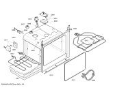 Схема №3 B4540S0FN с изображением Фронтальное стекло для плиты (духовки) Bosch 00473009