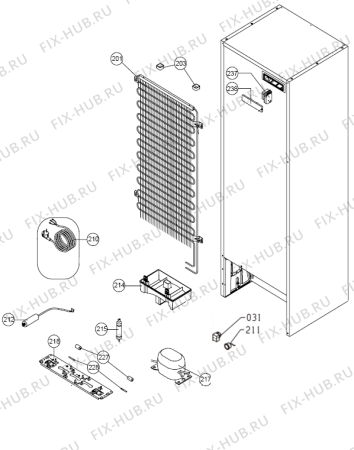 Взрыв-схема холодильника Gorenje NRF81531W (189230) - Схема узла 04