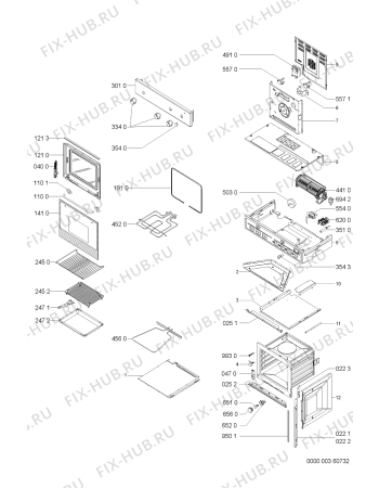 Схема №1 AKP526WH (F092481) с изображением Инструкция по эксплуатации для духового шкафа Indesit C00371831
