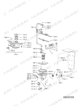 Схема №2 GSF 6966 AQUA с изображением Электропитание для электропосудомоечной машины Whirlpool 481072660991