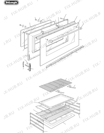 Схема №5 DEF905GW1 с изображением Специзоляция для электропечи DELONGHI 030179.1