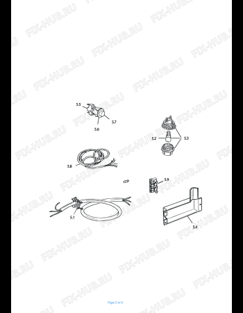 Схема №4 HGGK 554 S с изображением Кнопка для духового шкафа DELONGHI 103526001