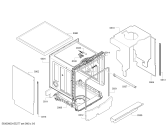 Схема №4 SMS40E62EU с изображением Панель управления для посудомоечной машины Bosch 11002958