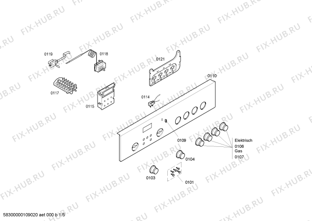 Схема №4 HV330510 с изображением Кнопка для духового шкафа Siemens 00426973