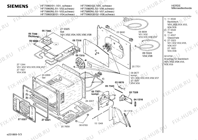 Схема №5 HF75860NL с изображением Панель управления для микроволновой печи Siemens 00288271