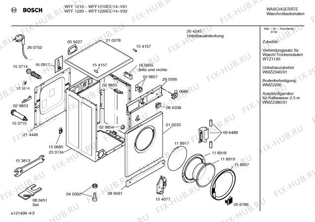 Схема №4 WFF1210EE, WFF1210 с изображением Панель управления для стиралки Bosch 00352954