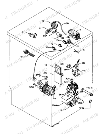 Взрыв-схема стиральной машины Zanussi ZF1045CJ - Схема узла Electrical equipment