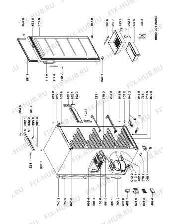 Схема №1 GKMT 2494/2 FH с изображением Панель управления для холодильной камеры Whirlpool 481221478302