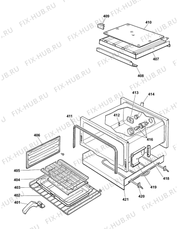 Схема №3 BD62SS1 (F031609) с изображением Обшивка для электропечи Indesit C00225052