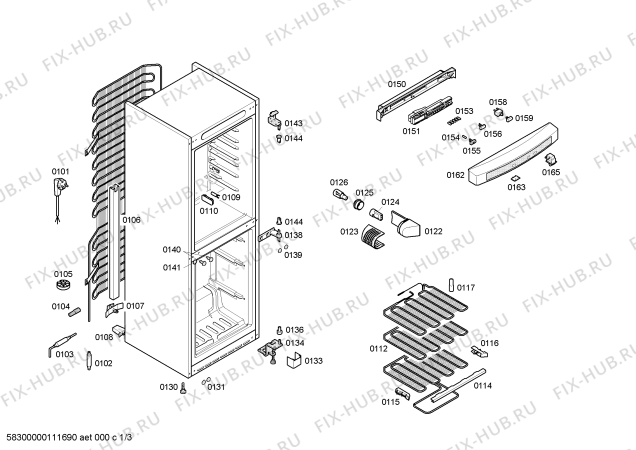 Схема №2 4KV56B10 с изображением Емкость для заморозки для холодильной камеры Siemens 00445461