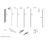 Схема №4 RW414260 с изображением Монтажный набор для холодильной камеры Bosch 00667594
