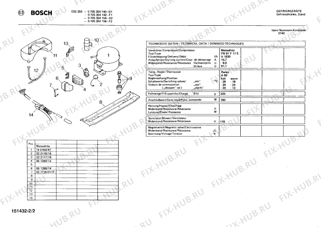Взрыв-схема холодильника Bosch 0705354140 GSS350 - Схема узла 02