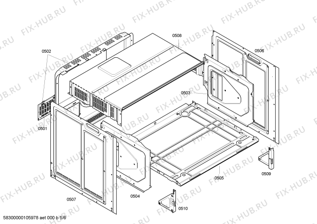 Схема №4 B4560N0FN с изображением Дисплейный модуль для духового шкафа Bosch 00439227