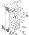 Схема №1 SN618 40I с изображением Элемент корпуса для холодильной камеры Aeg 2231093085