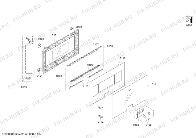 Схема №4 BS260630 с изображением Планка для электропечи Bosch 00479548