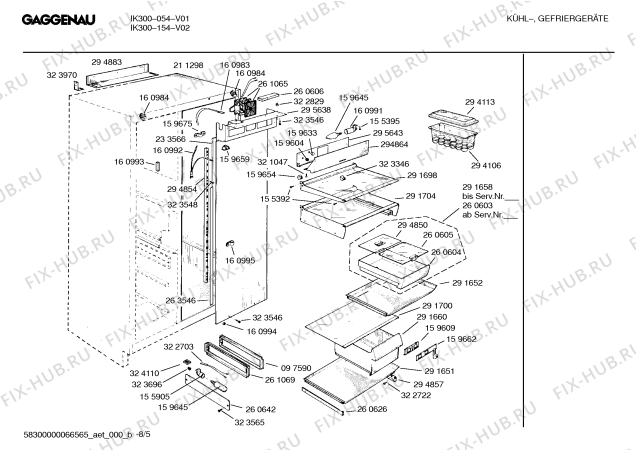 Схема №3 IK300054 с изображением Инструкция по эксплуатации Gaggenau для холодильной камеры Bosch 00518881