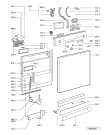 Схема №1 GSFH 1780 WS с изображением Панель для посудомоечной машины Whirlpool 481245373723