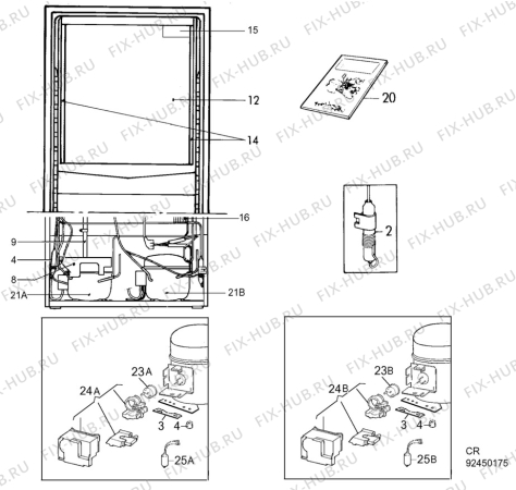 Взрыв-схема холодильника Electrolux ER3419B - Схема узла C10 Cold, users manual