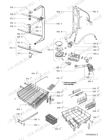 Схема №3 GSI 2150 SW с изображением Шуруп для посудомойки Whirlpool 481936069789