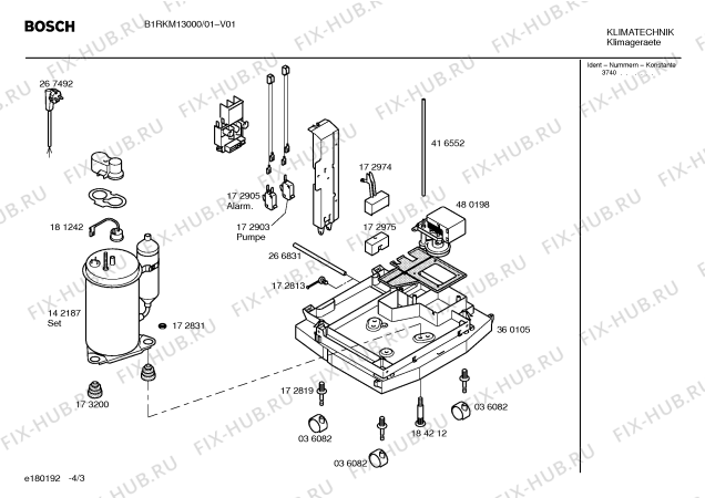 Взрыв-схема кондиционера Bosch B1RKM13000 - Схема узла 03