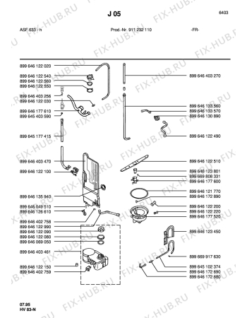 Взрыв-схема посудомоечной машины Arthur Martin ASF633HW - Схема узла Section4