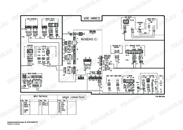 Взрыв-схема стиральной машины Aeg Electrolux LAV66800 - Схема узла Control 113