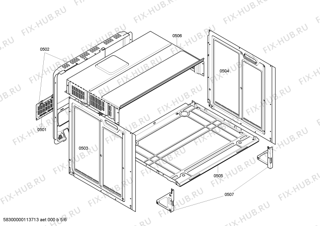 Схема №4 HB530260 с изображением Панель управления для духового шкафа Siemens 00660358