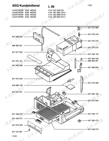 Взрыв-схема стиральной машины Aeg LTH5230W EU - Схема узла Section3