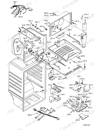 Схема №5 ARG 477 с изображением Контейнер для холодильной камеры Whirlpool 481241848712