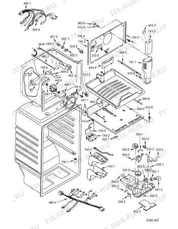 Схема №5 ARG 477 с изображением Криостат для холодильника Whirlpool 481228238148