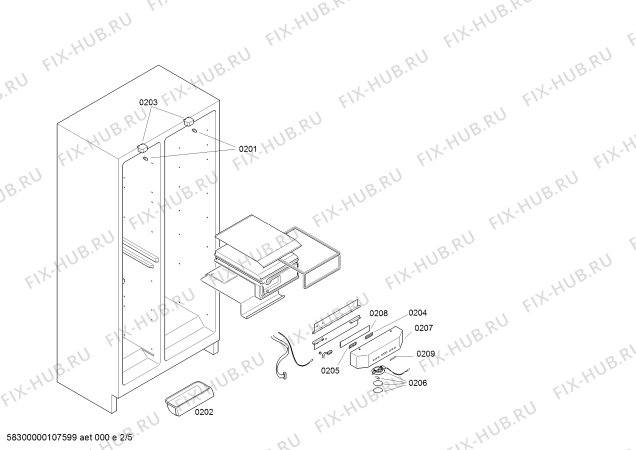 Схема №3 IK364251 с изображением Панель управления для холодильника Bosch 00445846
