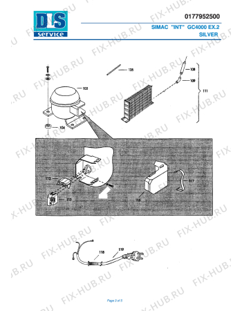 Схема №3 GC 2000E EX:2 FAMILY PLUS с изображением Покрытие для мороженицы DELONGHI 5277000200