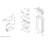 Схема №3 K1654X8 Neff с изображением Дверь для холодильной камеры Bosch 00718047