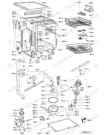 Схема №2 ADP 4400 WH с изображением Сенсорная панель для посудомойки Whirlpool 481245372557