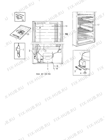 Взрыв-схема холодильника Husqvarna Electrolux GME118F - Схема узла C10 Cold, users manual