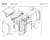 Схема №5 SE24202II Pianissimo с изображением Передняя панель для электропосудомоечной машины Siemens 00355481
