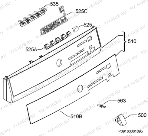 Схема №1 T65170AV с изображением Обшивка для сушилки Aeg 1367090519