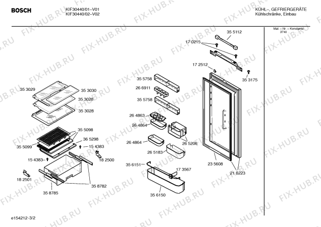 Схема №2 KI38FA40 с изображением Блок питания для холодильника Bosch 00268477