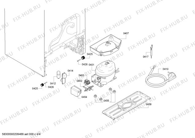 Схема №4 GSN33VL3PG Bosch с изображением Дверь для холодильника Bosch 00718107