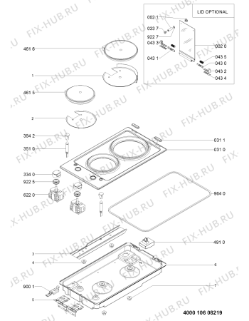 Схема №1 AKT 310 IX с изображением Другое для плиты (духовки) Whirlpool 481244039857