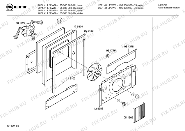 Схема №8 195307576 JOKER 240 A CLOU с изображением Панель для духового шкафа Bosch 00118613