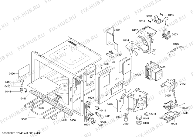 Схема №4 BM241131 с изображением Модуль управления для микроволновой печи Bosch 00641610