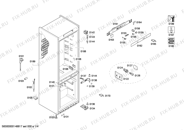 Схема №2 KG36NX03 с изображением Дверь для холодильника Siemens 00249783