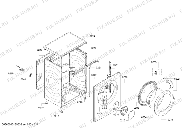 Схема №4 WLG51SH00R с изображением Ручка для стиралки Bosch 11010745