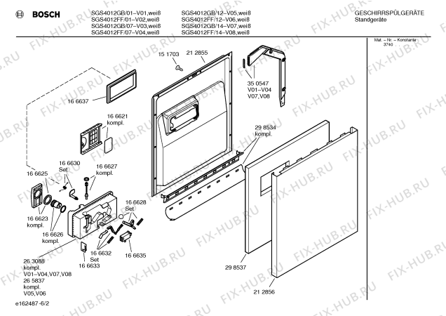 Схема №3 SGS4012FF с изображением Инструкция по эксплуатации для посудомойки Bosch 00521283