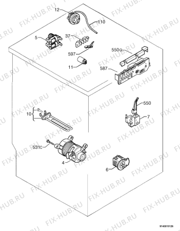 Взрыв-схема стиральной машины Marijnen CMF914 - Схема узла Electrical equipment 268