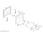 Схема №5 HSV744228N с изображением Фронтальное стекло для духового шкафа Bosch 00247842