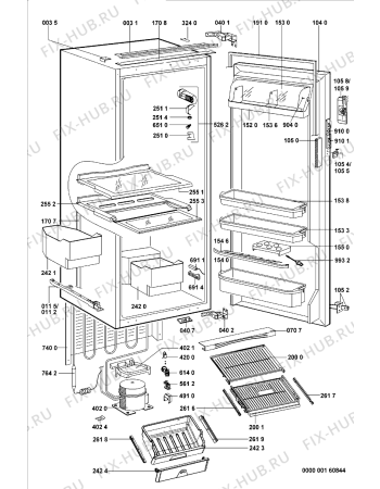 Схема №1 625.1.02 с изображением Дверца для холодильной камеры Whirlpool 481241820154